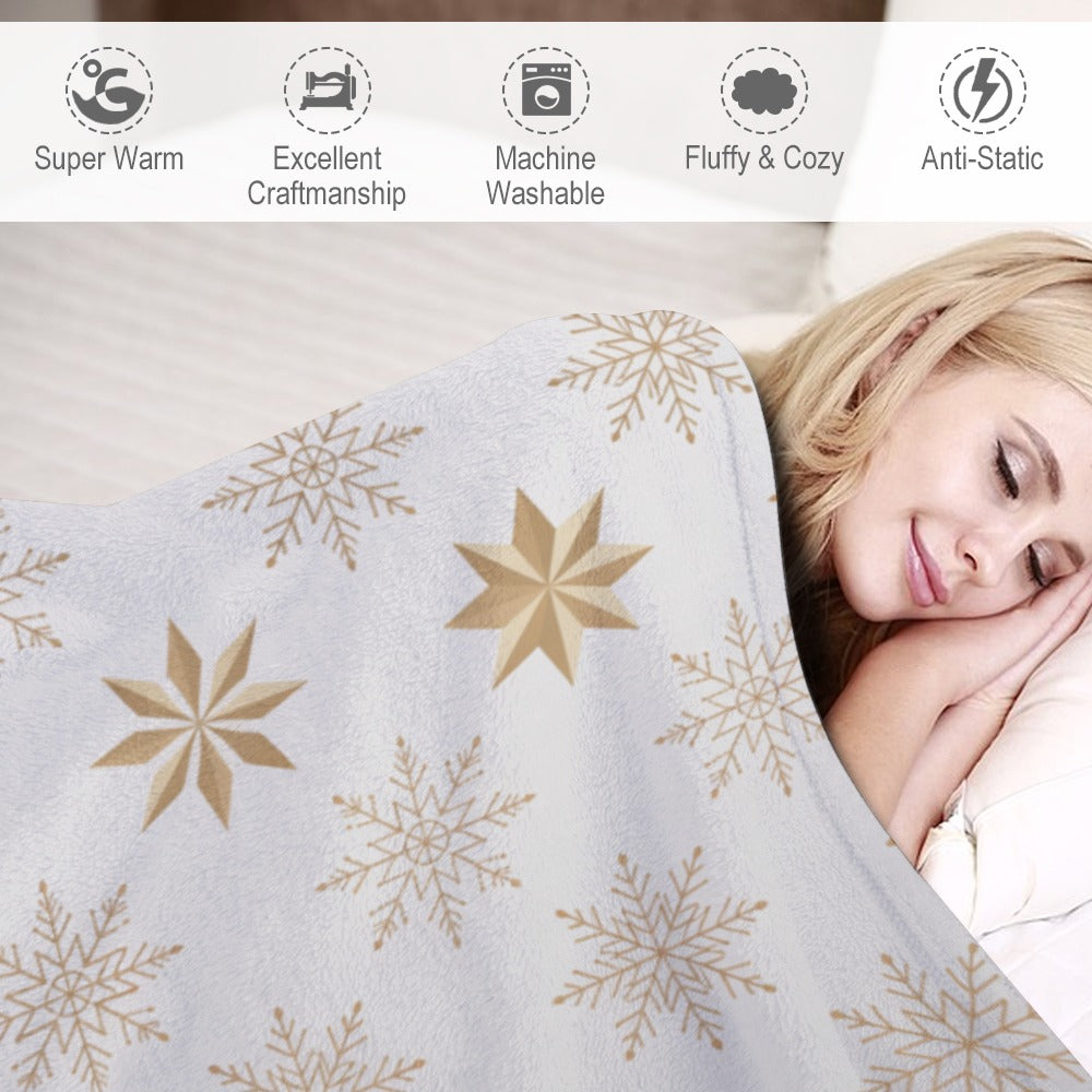 Christmas Ultra Soft Flannel Blanket – Cozy Holiday Throw, Warm Fleece Blanket for Bed & Sofa,