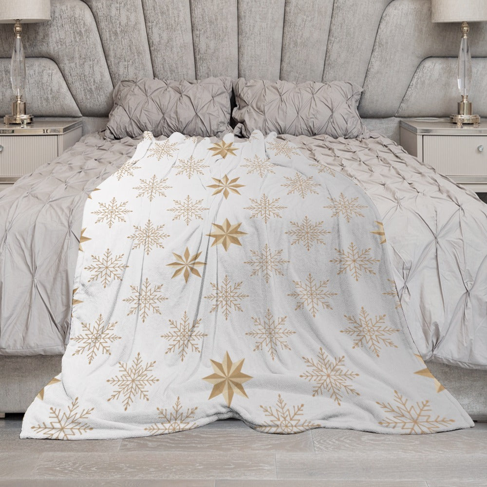 Christmas Ultra Soft Flannel Blanket – Cozy Holiday Throw, Warm Fleece Blanket for Bed & Sofa,