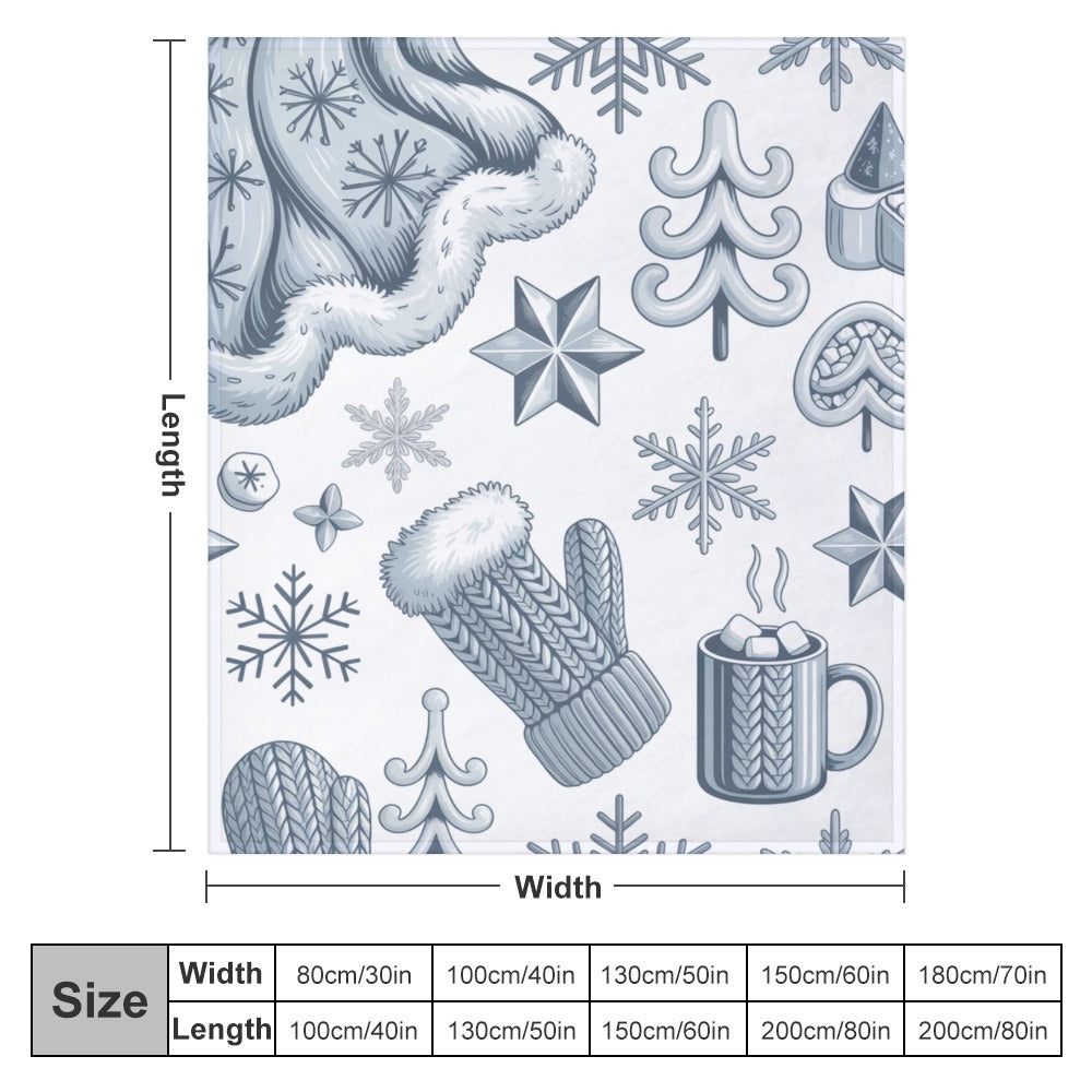 Christmas Ultra Soft Flannel Blanket – Cozy Holiday Throw, Warm Fleece Blanket for Bed & Sofa,
